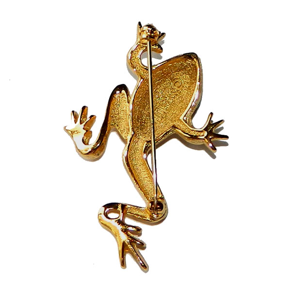 Sarah Coventry frog brooch