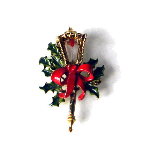 1950's Hollycraft lamppost brooch