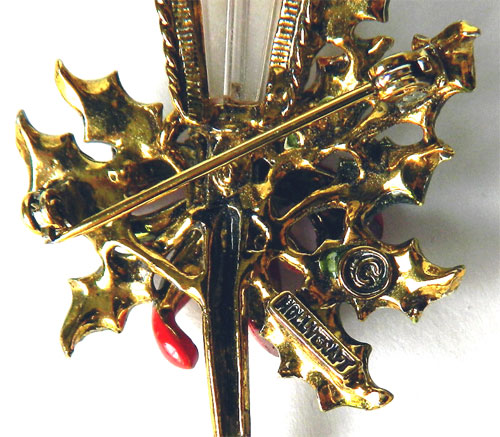 1950's Hollycraft lamppost brooch