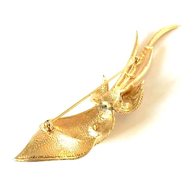 vintage flower brooch