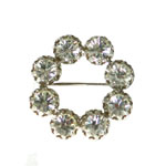 Star rhinestone brooch