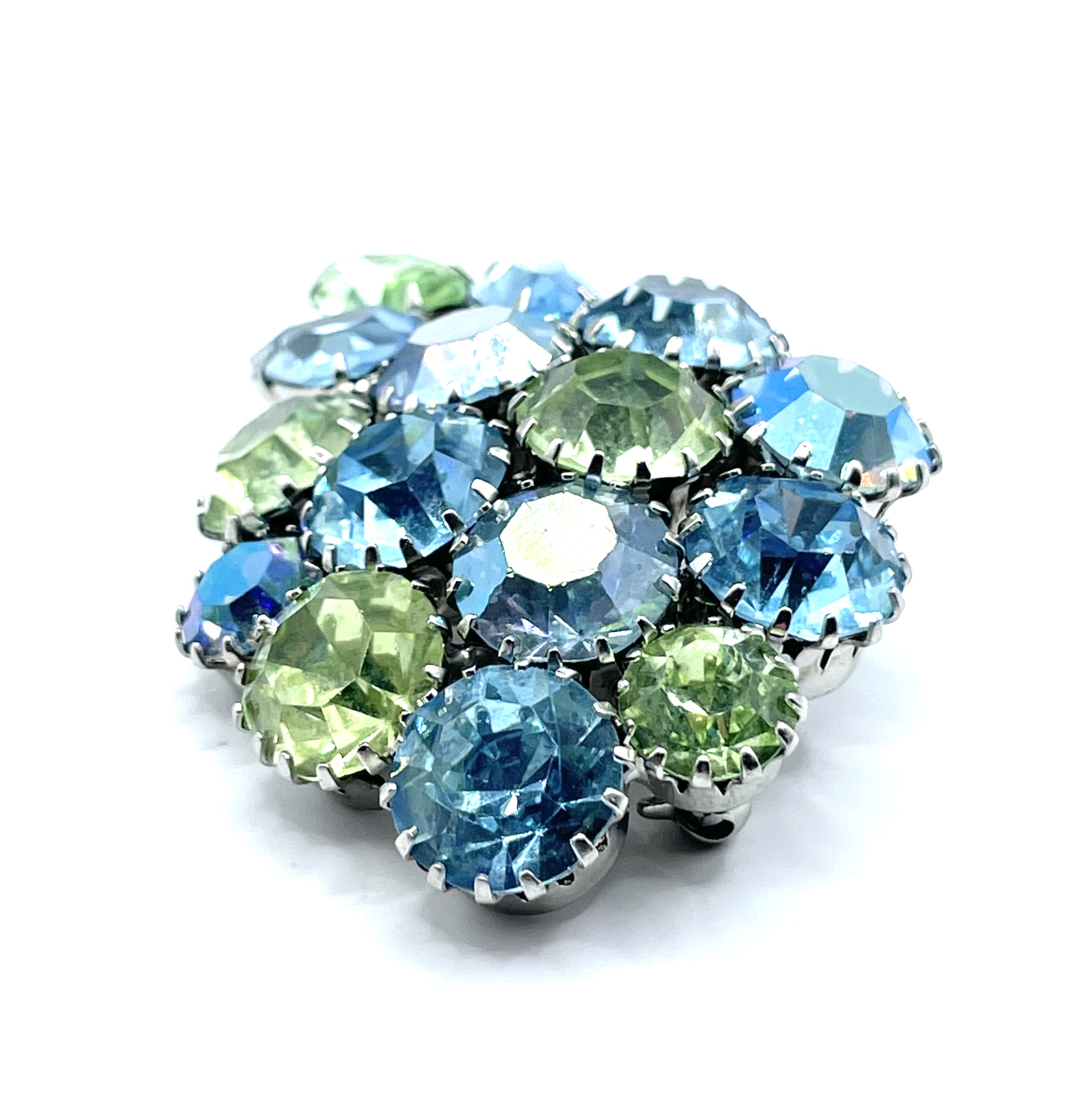 1950s rhinestone brooch