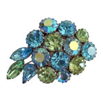 1950's rhinestone brooch