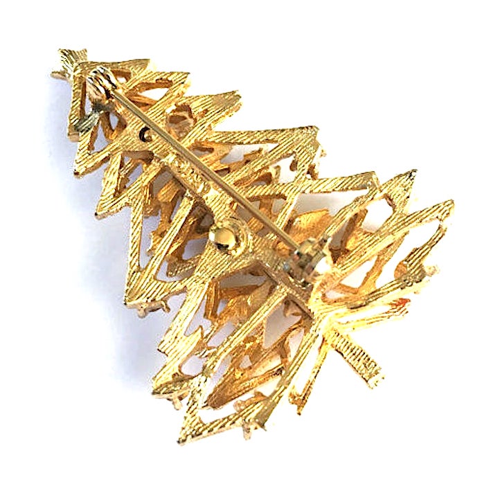 Christmas tree brooch