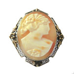 1920's cameo brooch