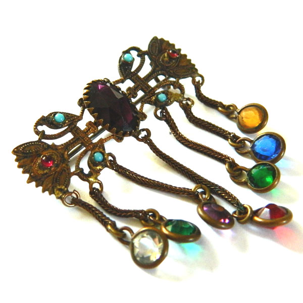 Art nouveau Victorian brooch