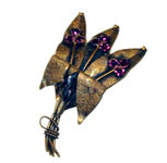 H. Pomerantz rhinestone brooch