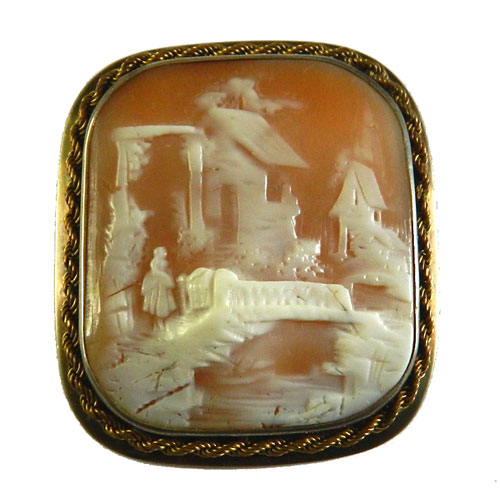 antique cameo brooch