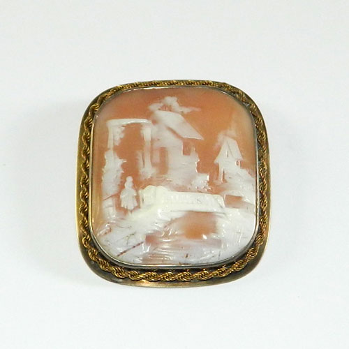antique cameo brooch