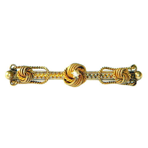 Victorian gold filled bar pin
