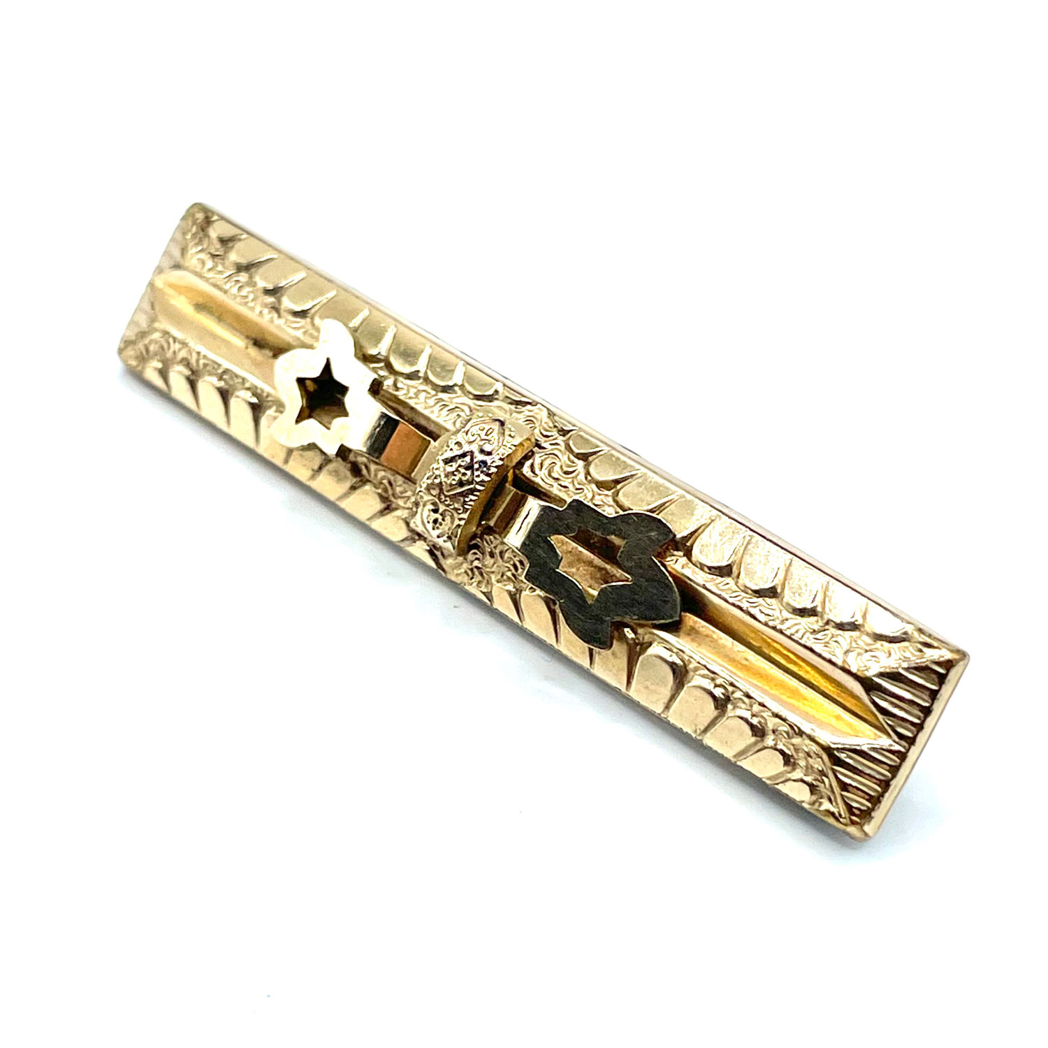 Victorian gold filled bar pin