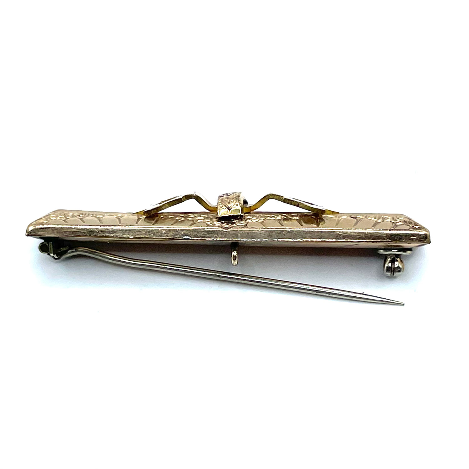 Edwardian watch hanger brooch
