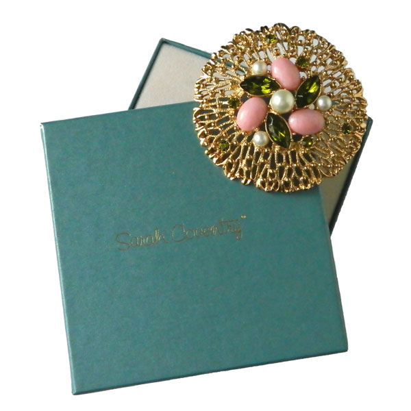 Sarah Coventry rhinestone brooch