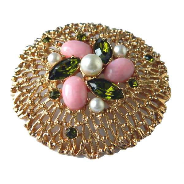 Sarah Coventry rhinestone brooch