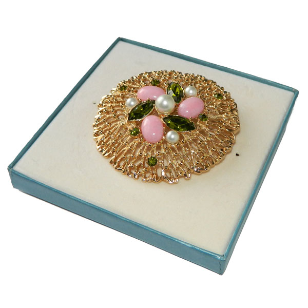 Sarah Coventry rhinestone brooch