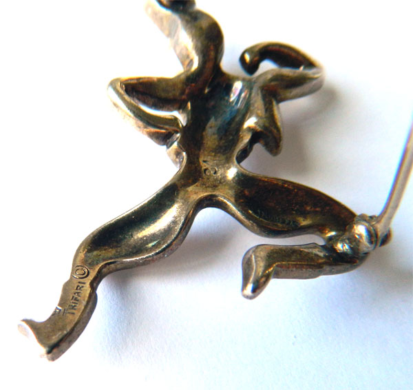 Trifari Sasha and Tasha Russian dancers brooch set