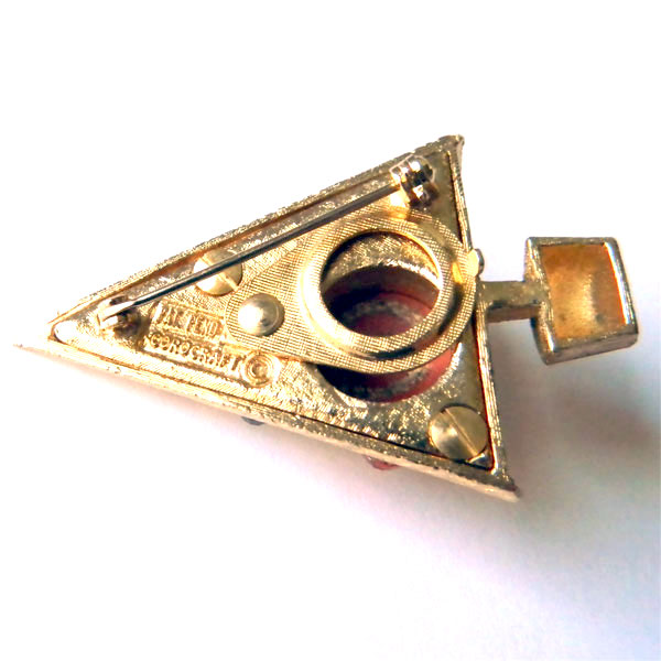 Corocraft Christmas tree brooch