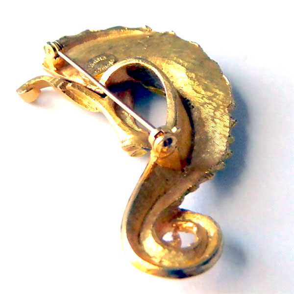 Hattie Carnegie seahorse brooch