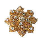 Stanley Hagler rhinestone brooch