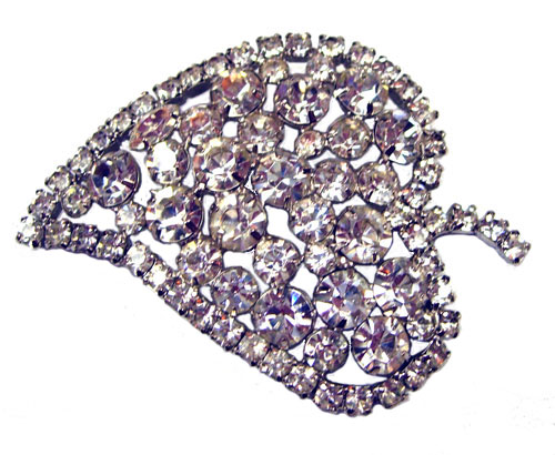 1950's rhinestone brooch