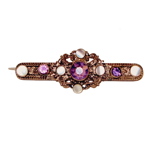 Victorian bar pin brooch
