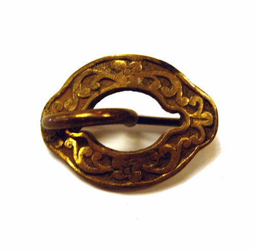 Victorian belt buckle brooch