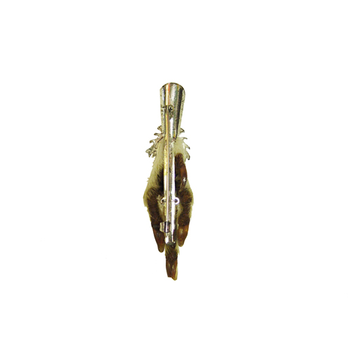 Scottish Silver Mounted Grouse Claw Brooch