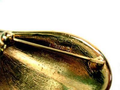 Trifari leaf brooch