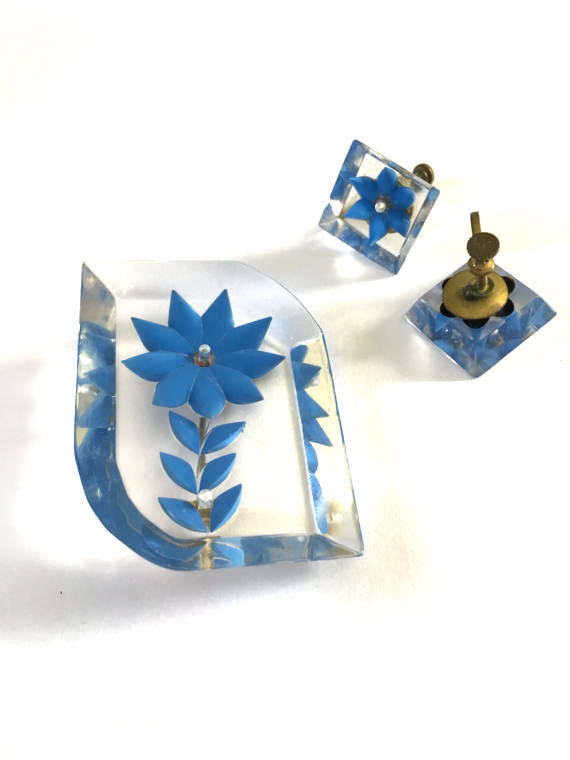 1940's lucite brooch