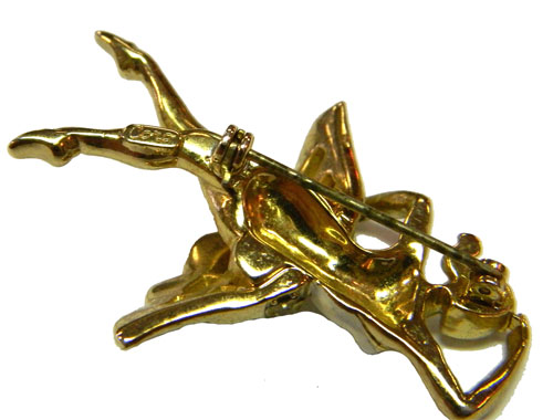 1940's ballerina brooch