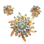 Juliana brooch and earring set