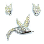 Sarah Coventry bird brooch set