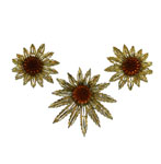 Sarah Coventry brooch and earring set