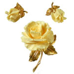 Marcel Boucher rose brooch set