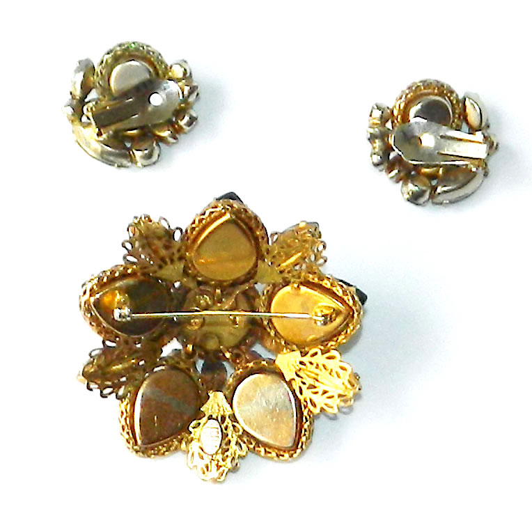 Regency rhinestone brooch