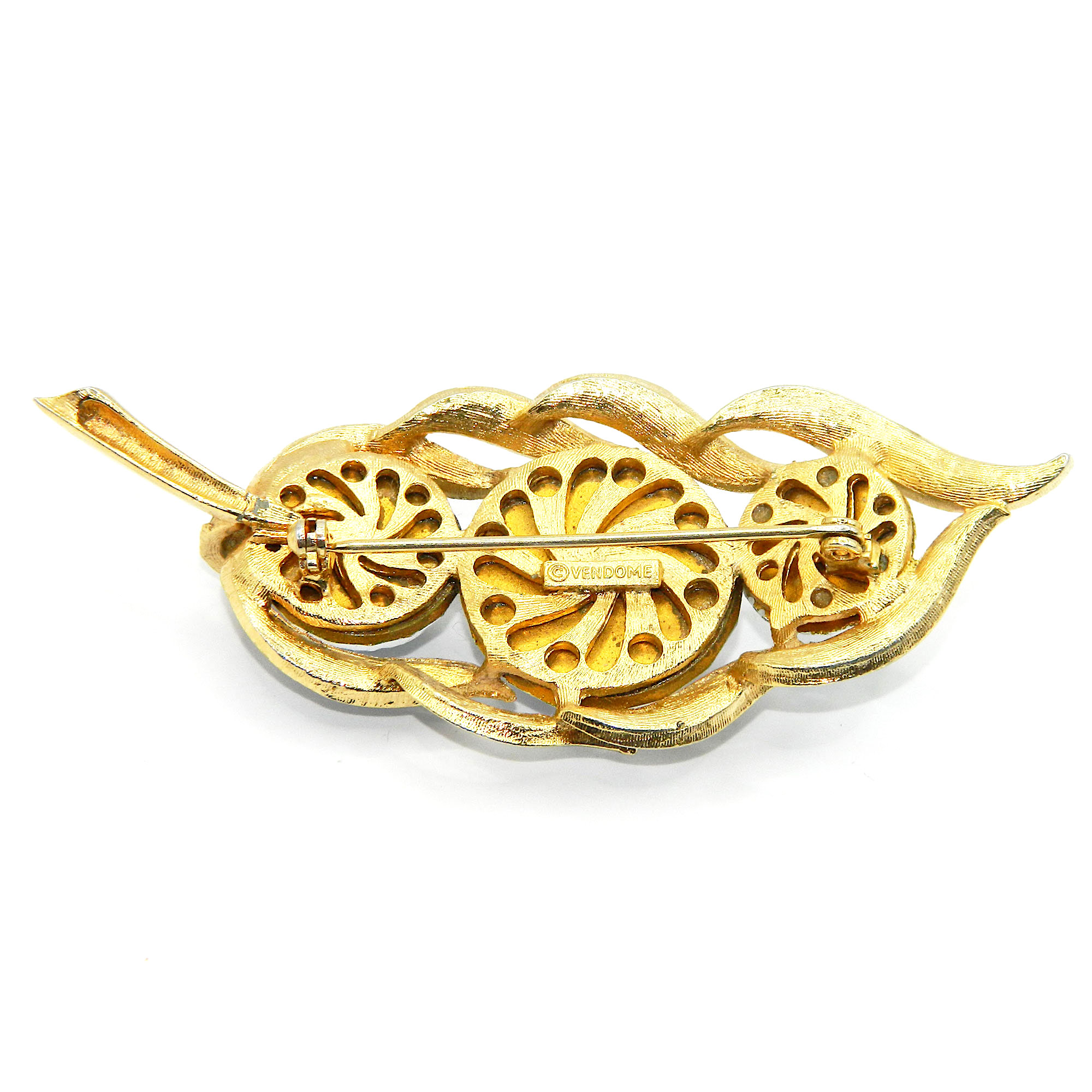 1950s Vendome brooch and earring set