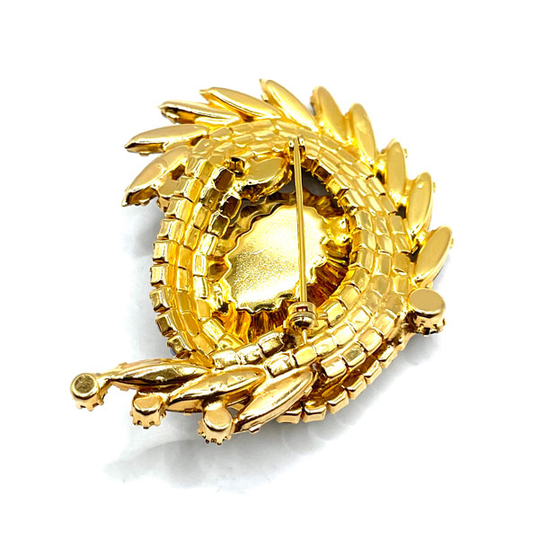 1960s Juliana rhinestone brooch and earring set