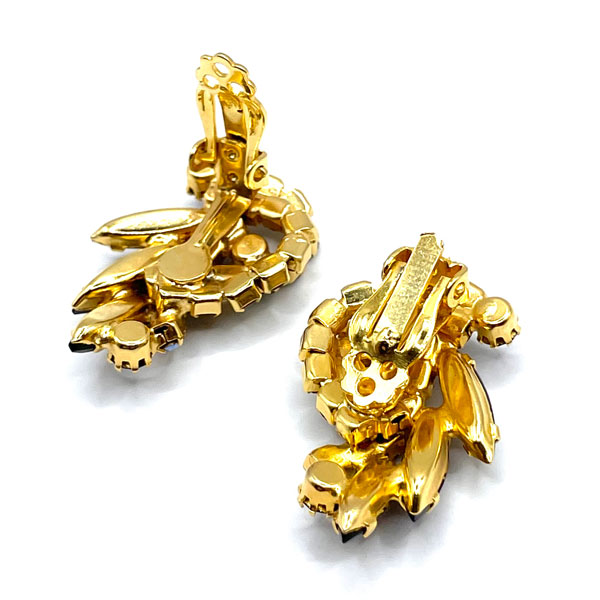 1960s Juliana rhinestone brooch and earring set