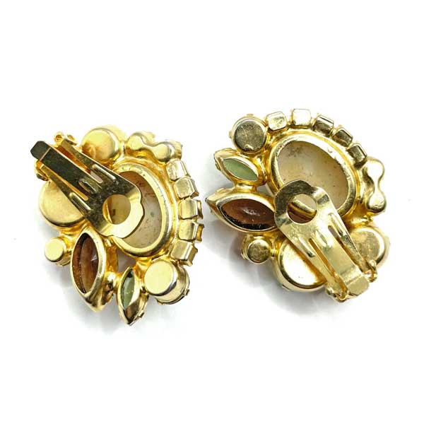 1960s Juliana rhinestone brooch and earring set