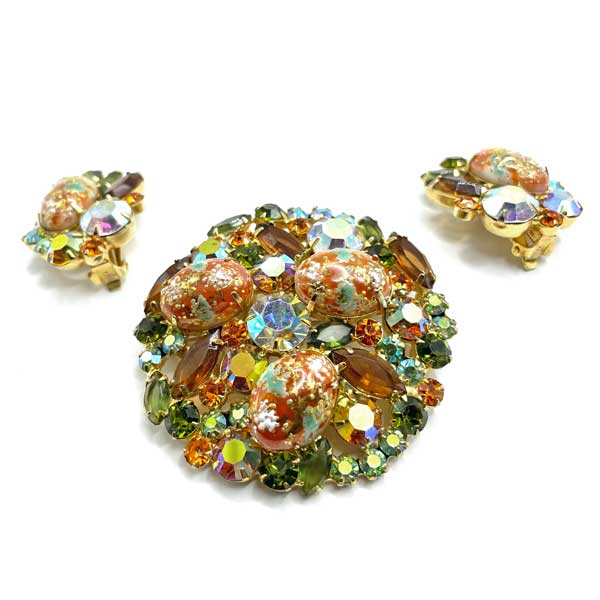 Delizza and Elster brooch set