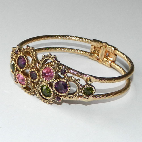 Antique gold filled bangle bracelet