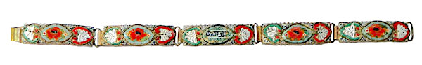 Italian micromosaic bracelet
