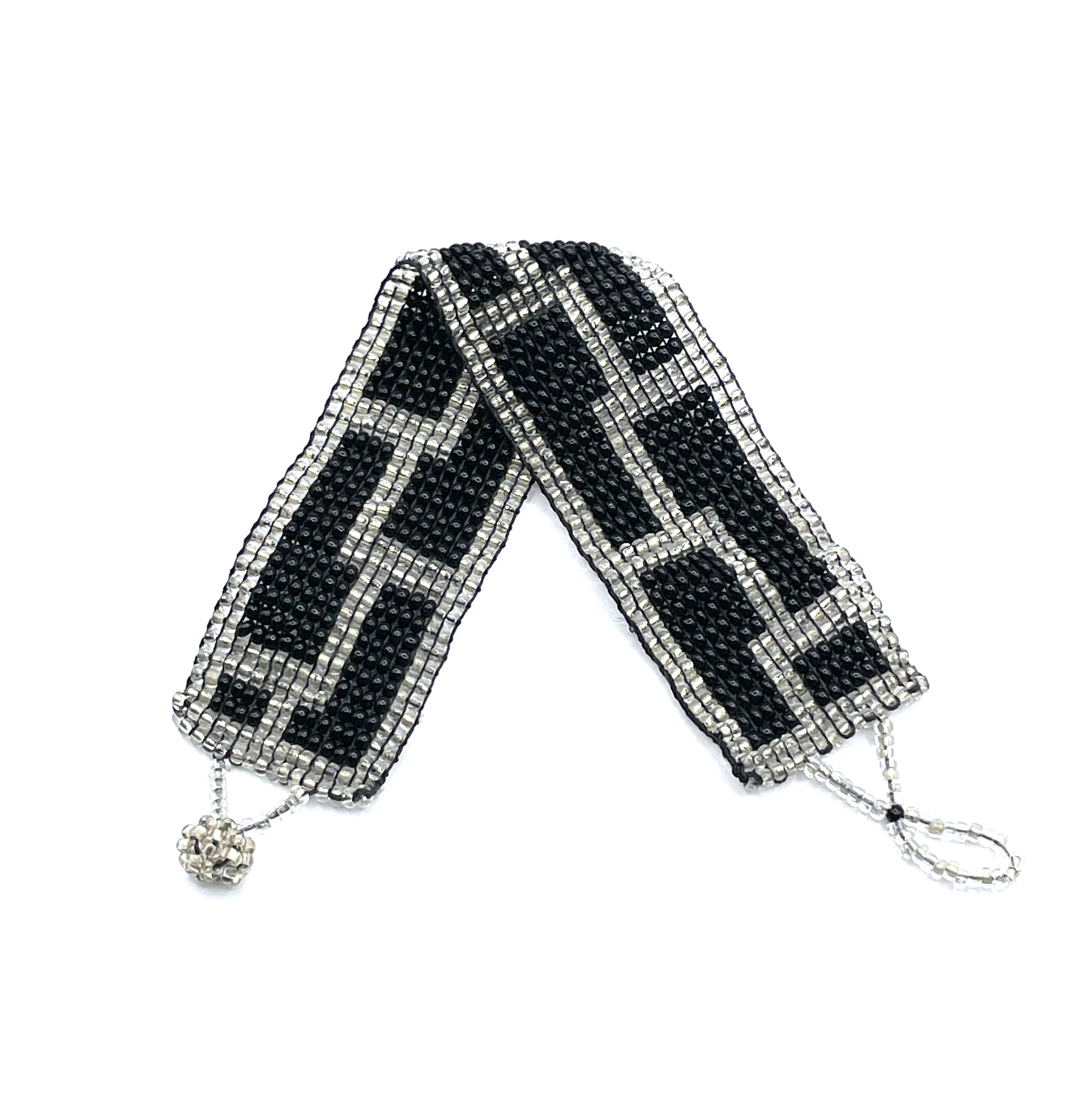 hand woven beaded bracelet