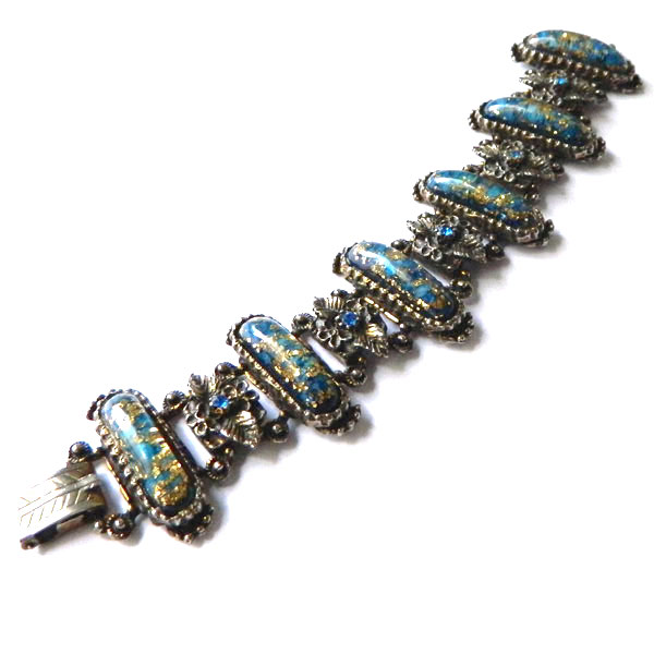 1950's confetti lucite bracelet