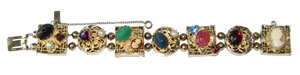 Reinad slide charm bracelet