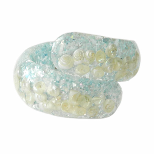 1950's confetti lucite bracelet