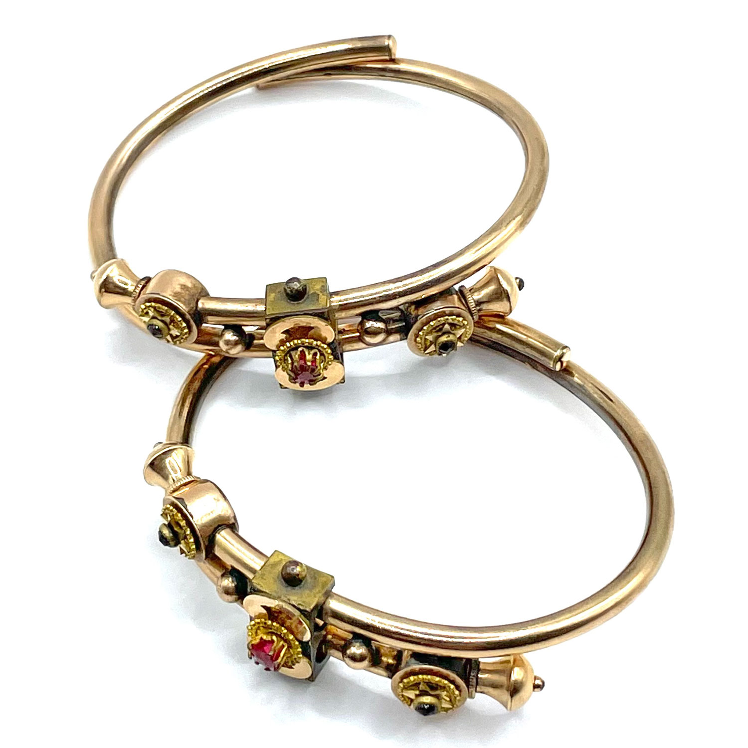 Antique gold filled bangle bracelet