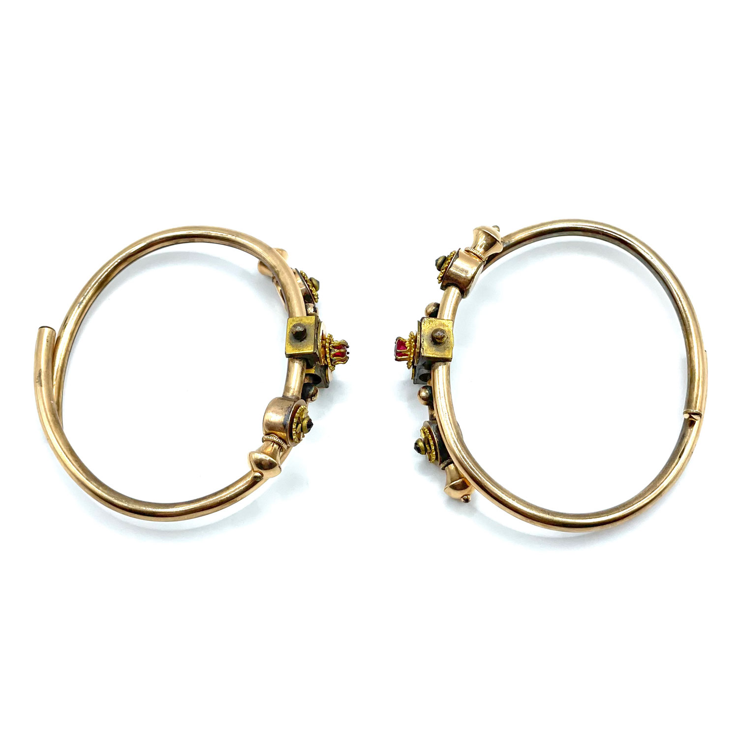 Victorian gold filled bangle bracelet