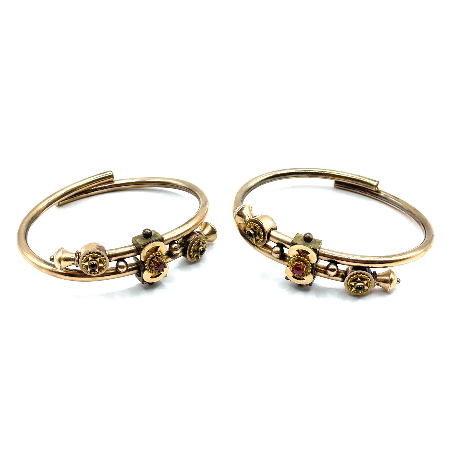 Antique gold filled bangle bracelet