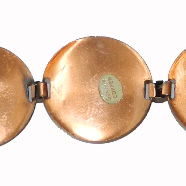 Copper ballet shoes bracelet